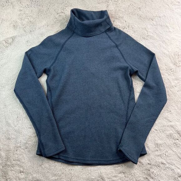 Kuhl Top Womens S Blue Petra Turtleneck Shirt Waffle Thimbholes Outdoor Hiking - Picture 2 of 11